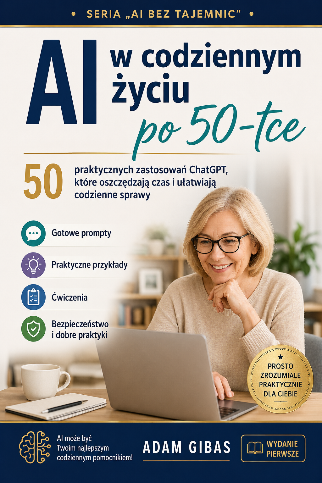 Okładka: AI w codziennym życiu po 50-tce